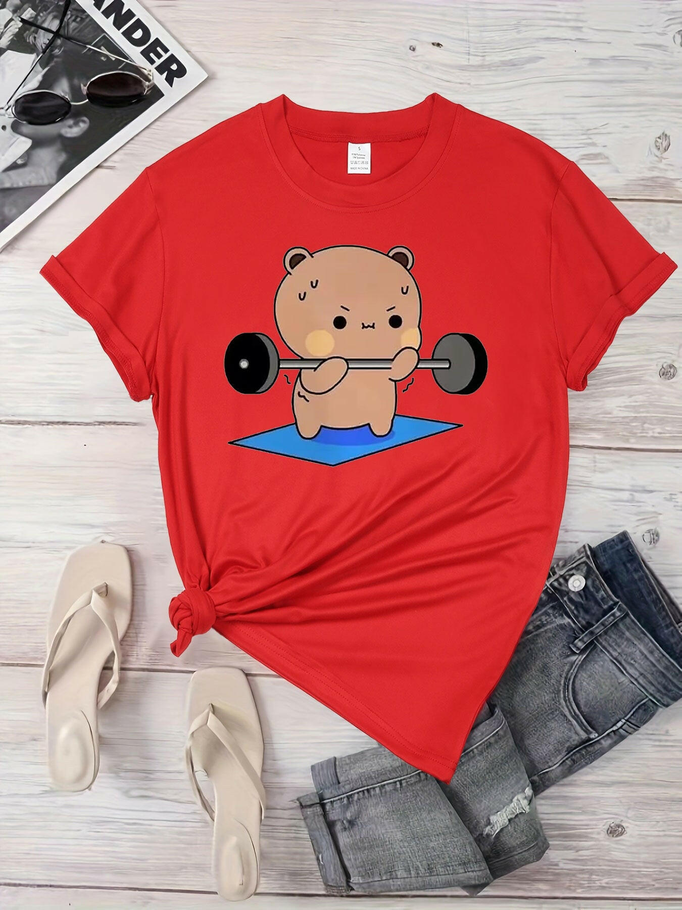 Dudu & Bubu Womens Gym T-Shirt.
