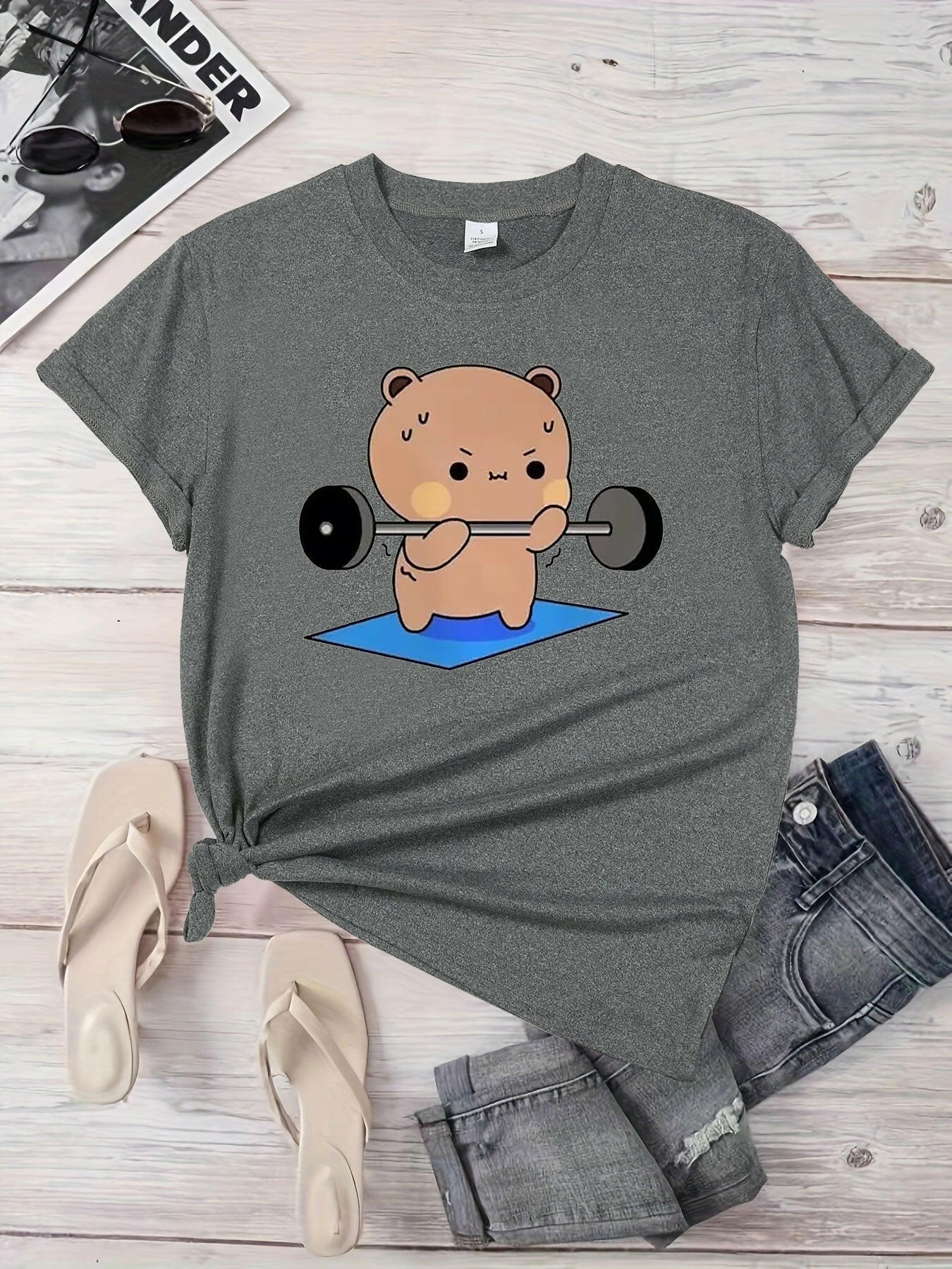Dudu & Bubu Womens Gym T-Shirt.