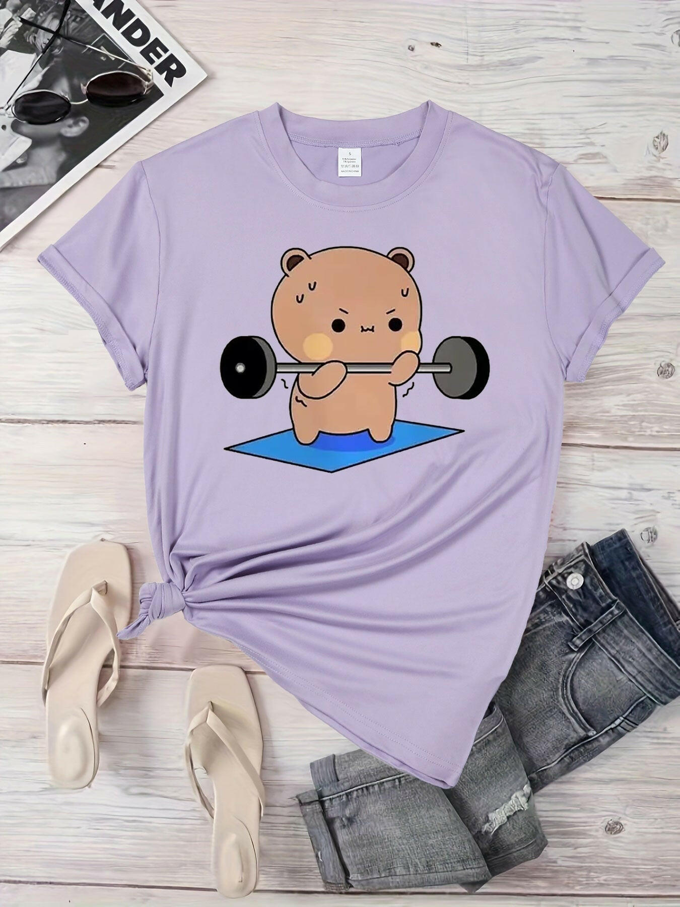 Dudu & Bubu Womens Gym T-Shirt.