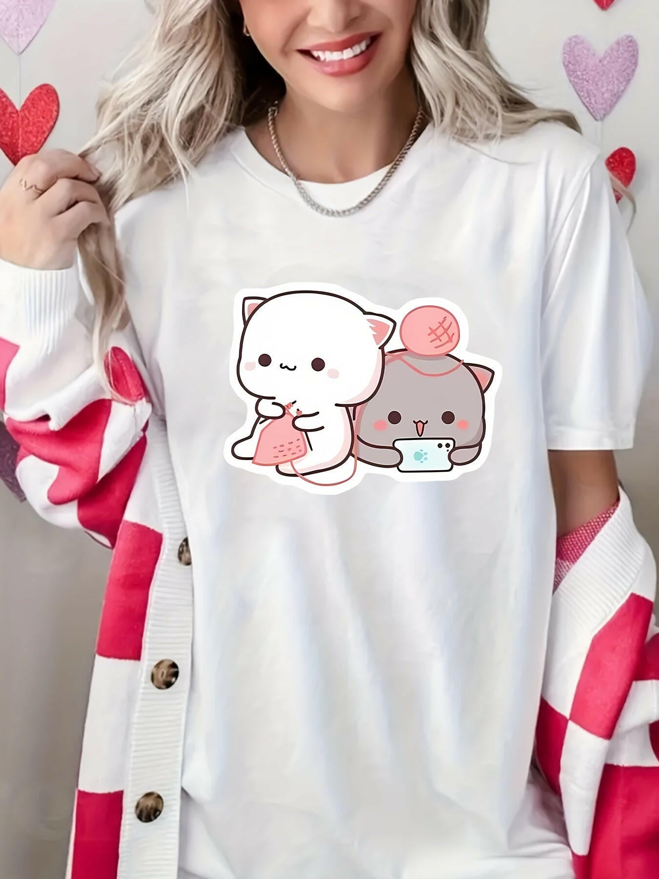 Peach and Goma T-Shirts.
