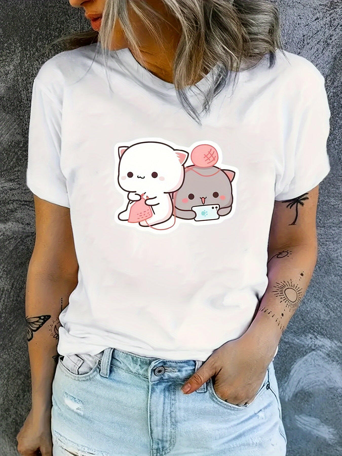 Peach and Goma T-Shirts.