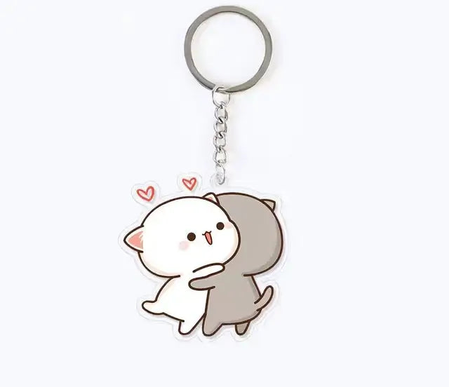 Peach and Goma Keychains.