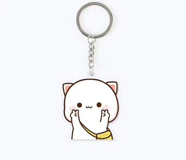 Peach and Goma Keychains.