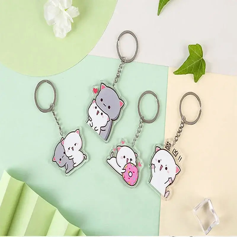 Peach and Goma Keychains.