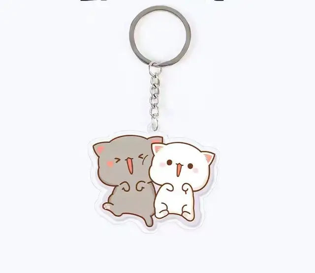 Peach and Goma Keychains.