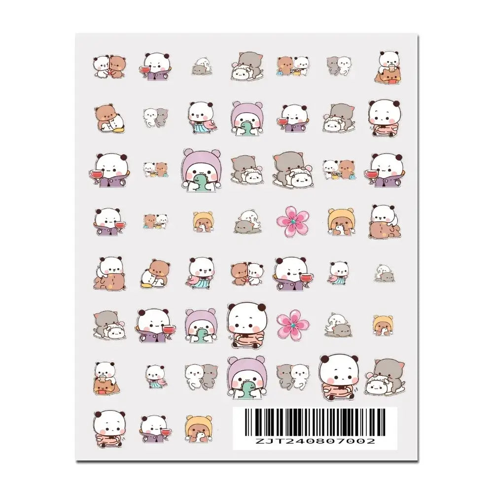 Bubu and Dudu nail art stickers