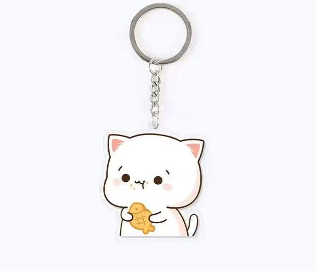 Peach and Goma Keychains.