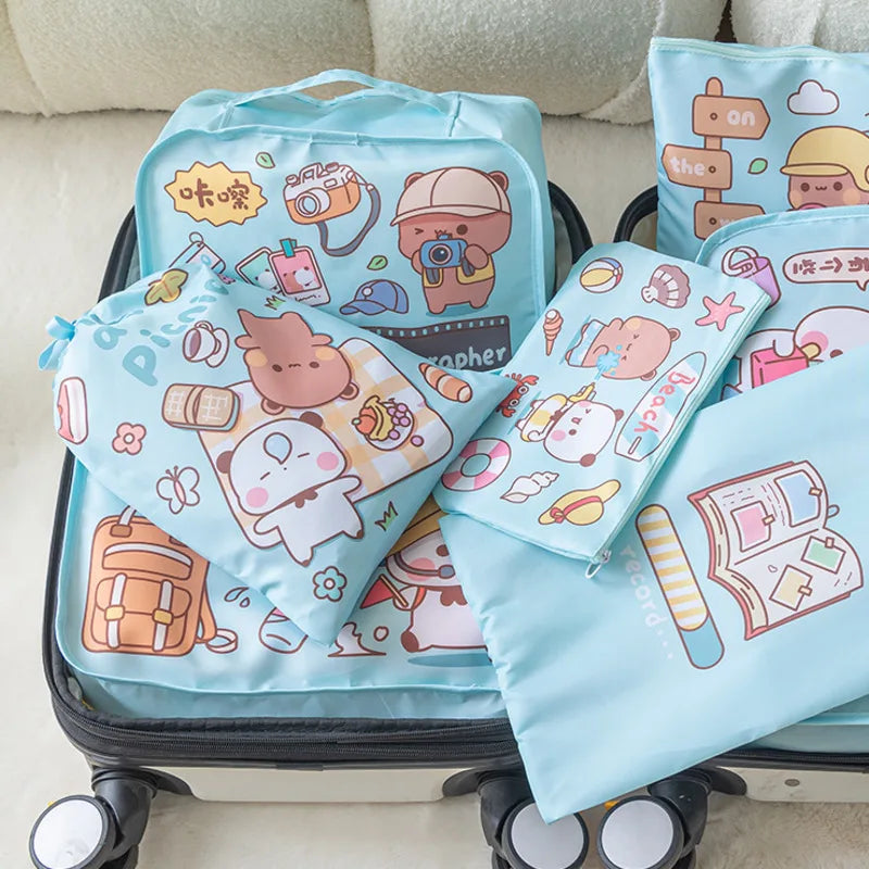 Dudu & Bubu Travel Storage Bag 7 Piece Set.