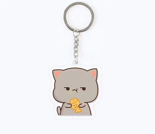 Peach and Goma Keychains.
