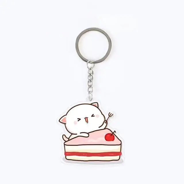 Peach and Goma Keychains.