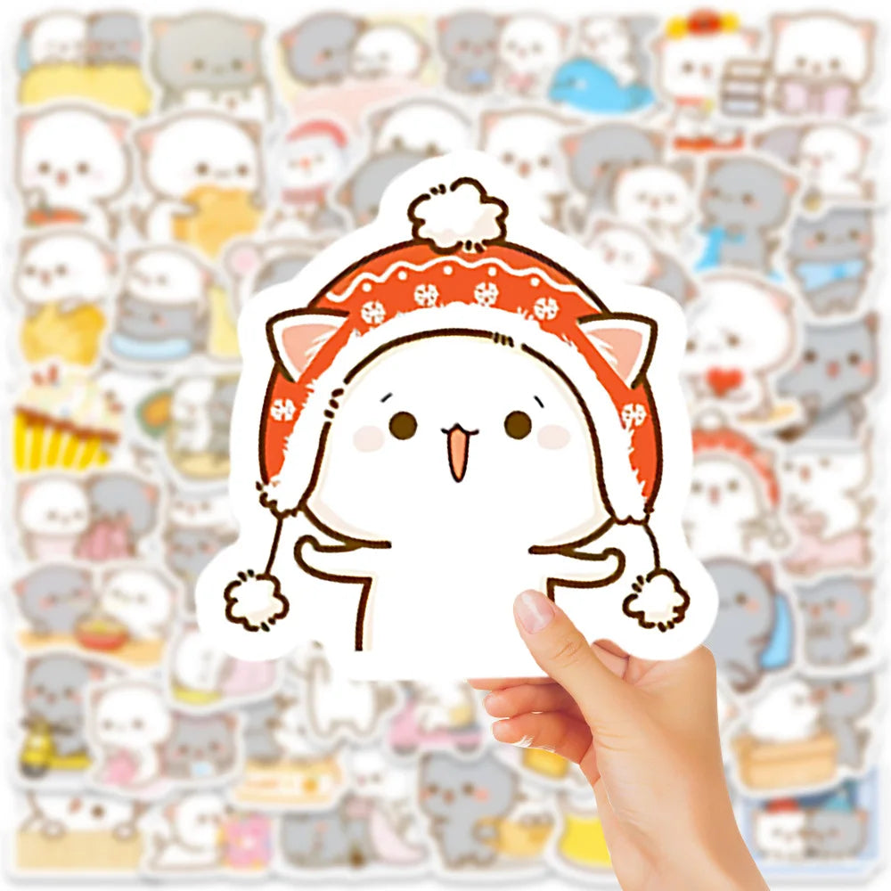 60PC Peach & Goma Sticker Set.