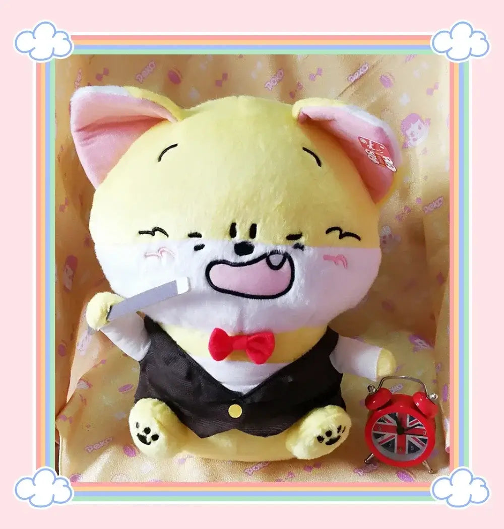 Peach and Goma Cat Plushies.