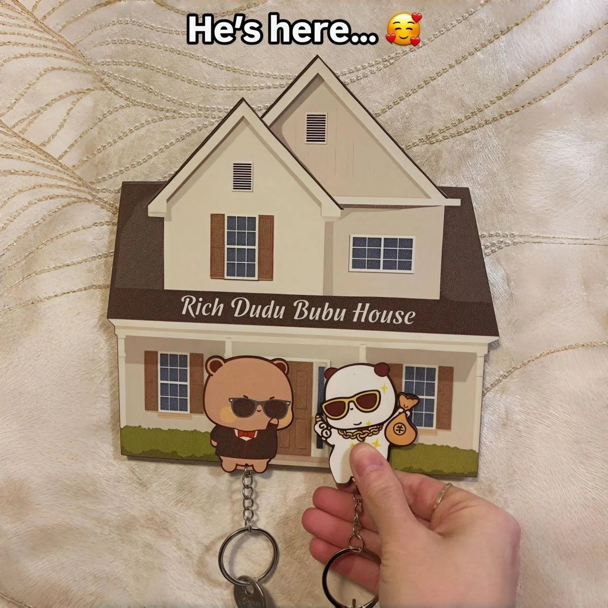 Bubu and Dudu House Keyholder