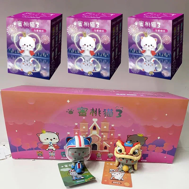 Peach And Goma Figurines.