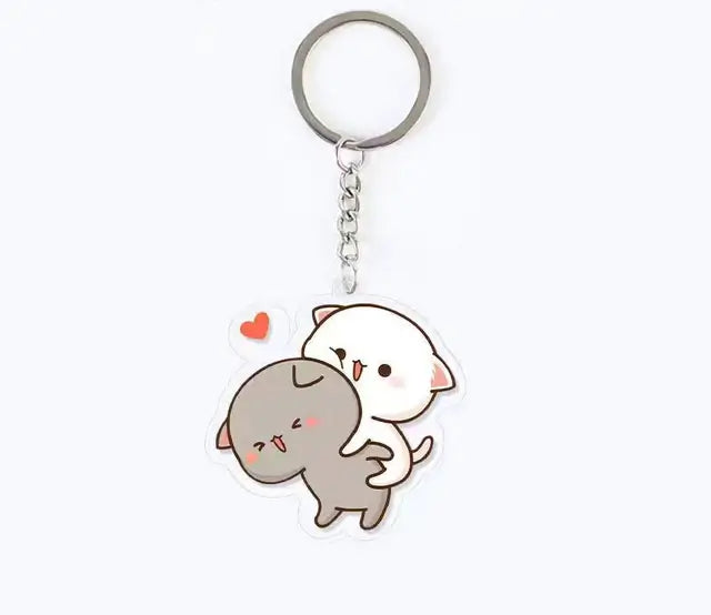 Peach and Goma Keychains.