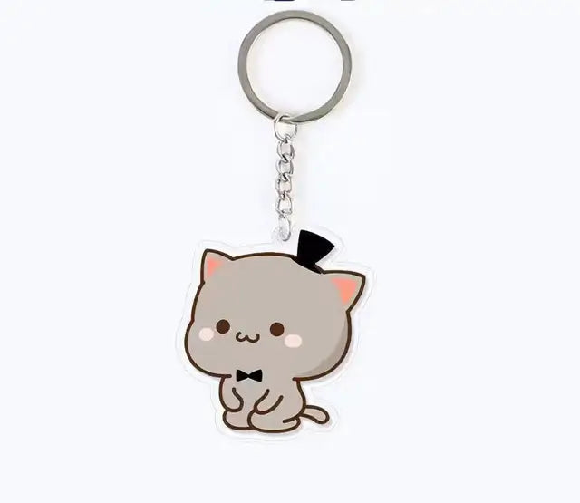 Peach and Goma Keychains.