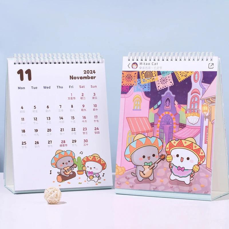 2024 New Limited Edition Calendar Peach and Goma.