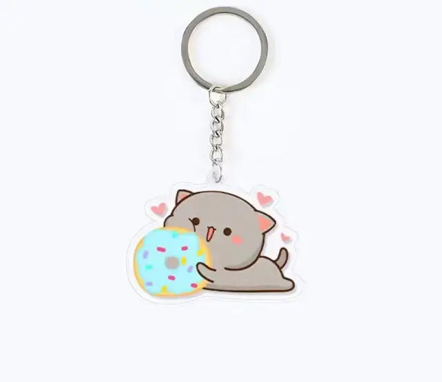 Peach and Goma Keychains.