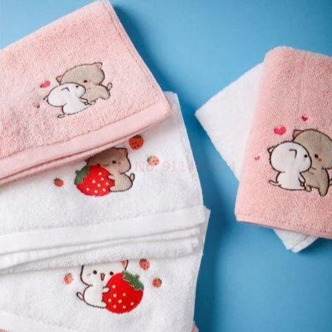 Peach & Goma Towels.