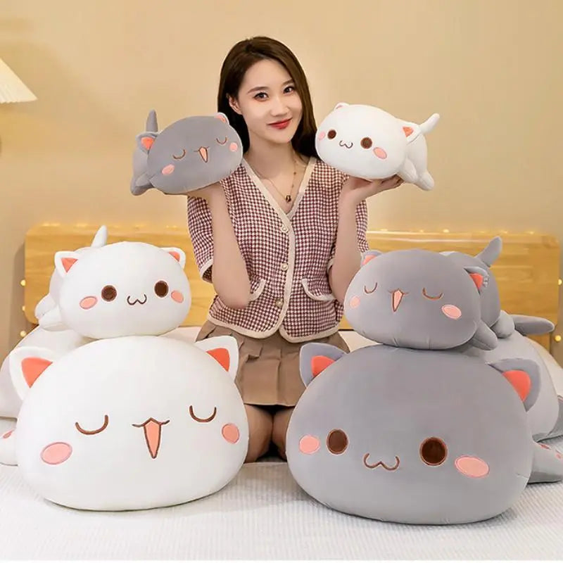 Peach & Goma Plushies.