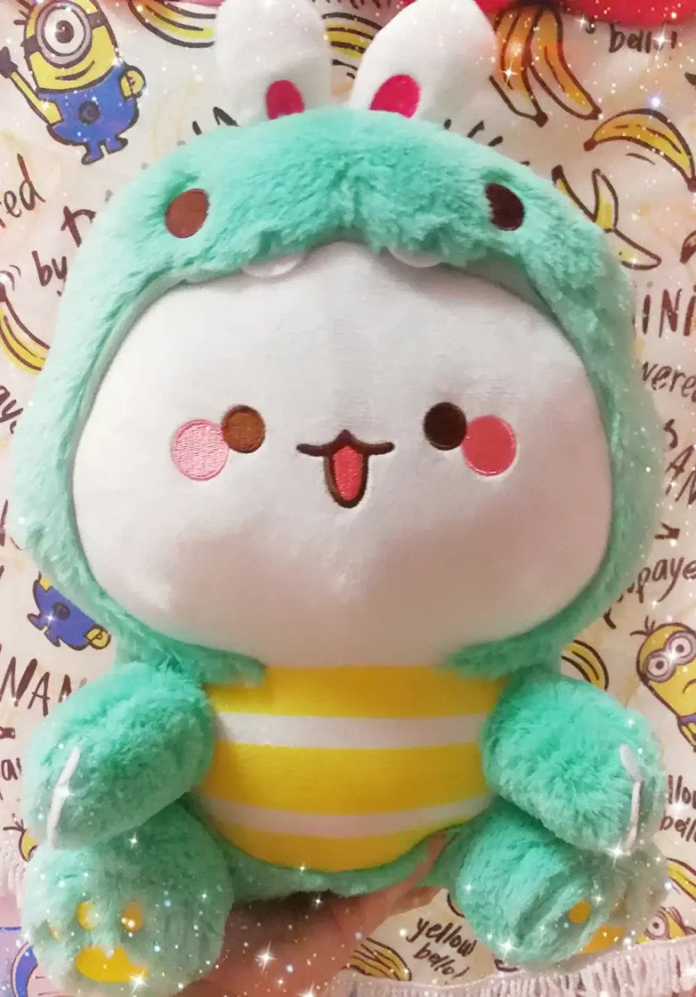 Peach and Goma Cat Plushies.