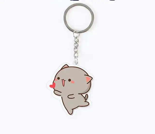 Peach and Goma Keychains.