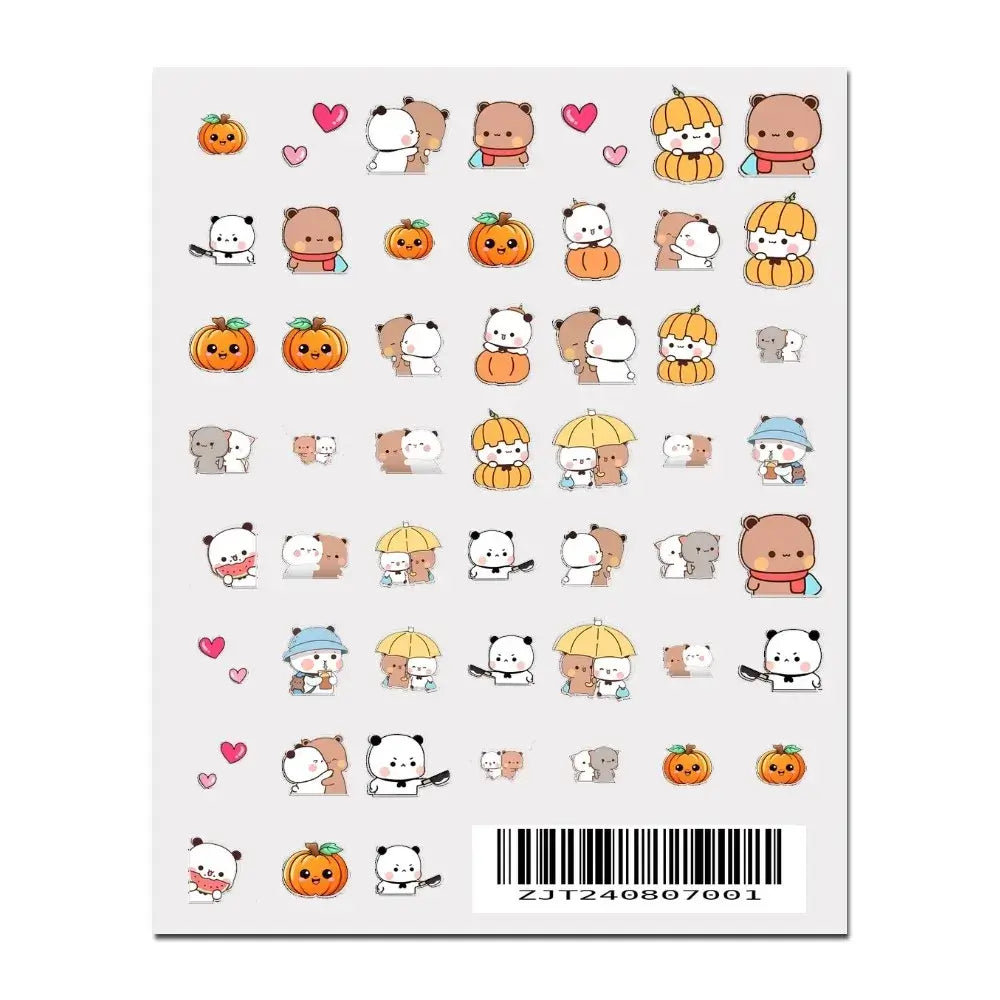 Bubu and Dudu nail art stickers