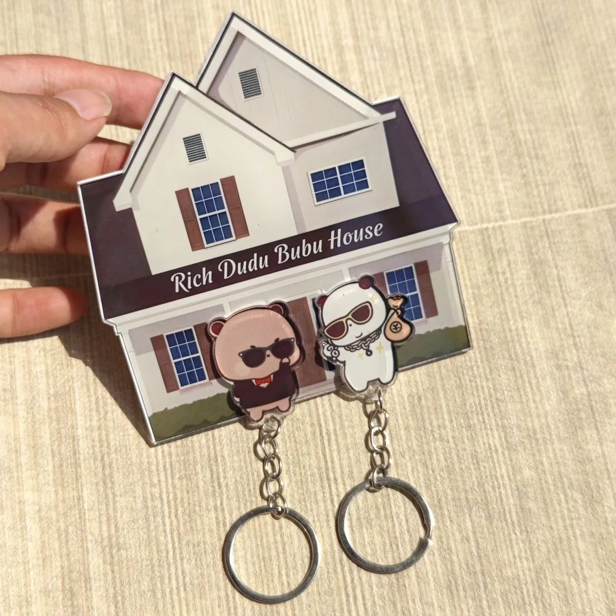 Bubu and Dudu House Keyholder