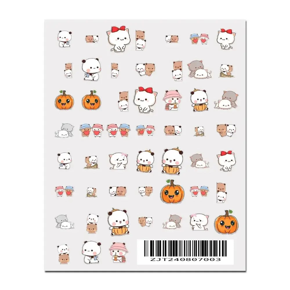 Bubu and Dudu nail art stickers