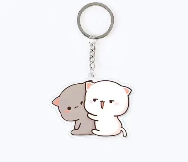 Peach and Goma Keychains.