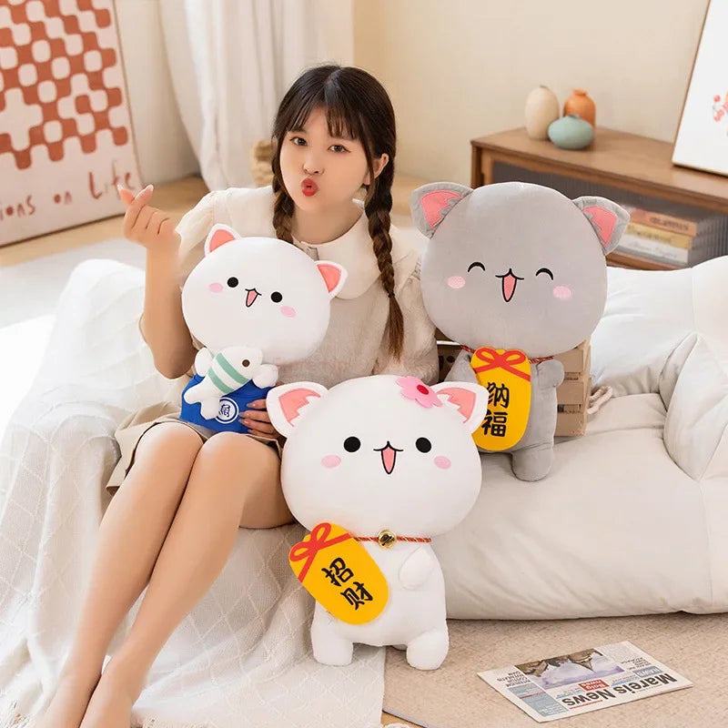 Peach & Goma Plushies.