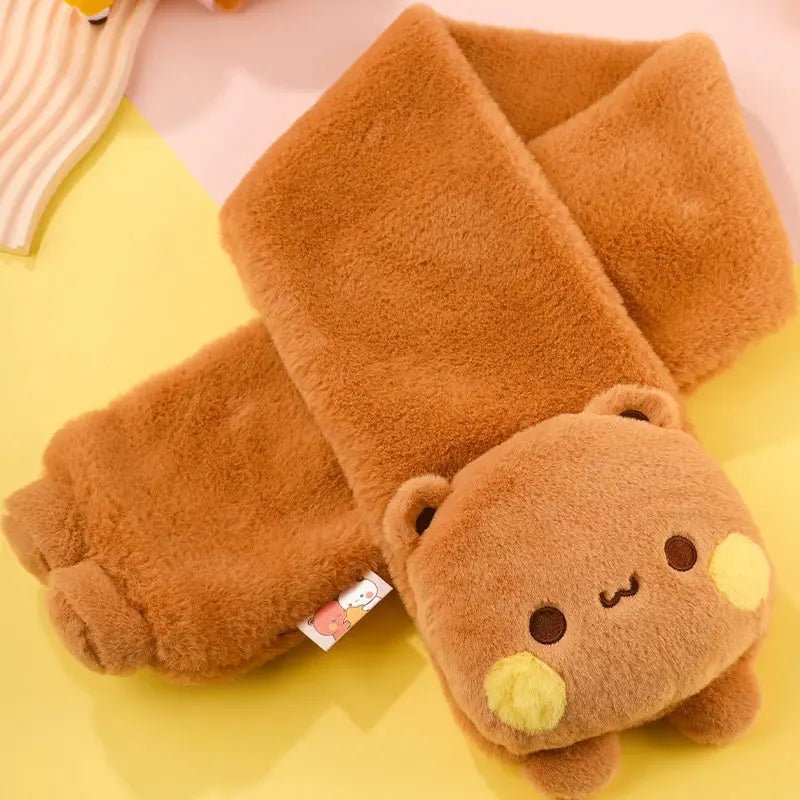Couple Scarves Original Panda Bubu And Yier Scarf Cartoon Bear Doll Bubu & Dudu Winter Warm Scarf Warm Adorable Couple'S Gift - DuduBubuShop.com