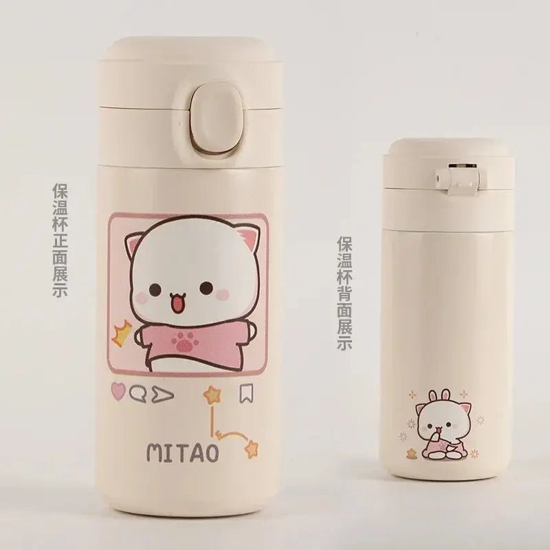 Cute Stainless steel Dudu and Bubu Peach and Goma Bottles and Cups - DuduBubuShop.com