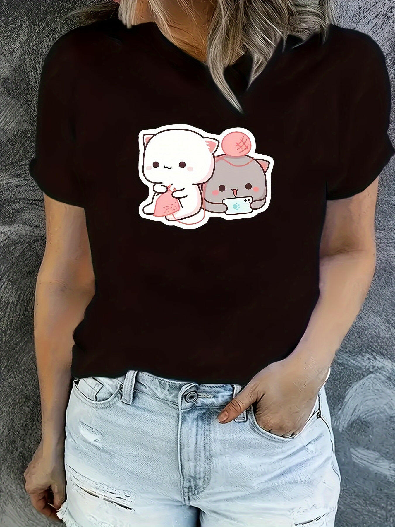 Peach and Goma T-Shirts.