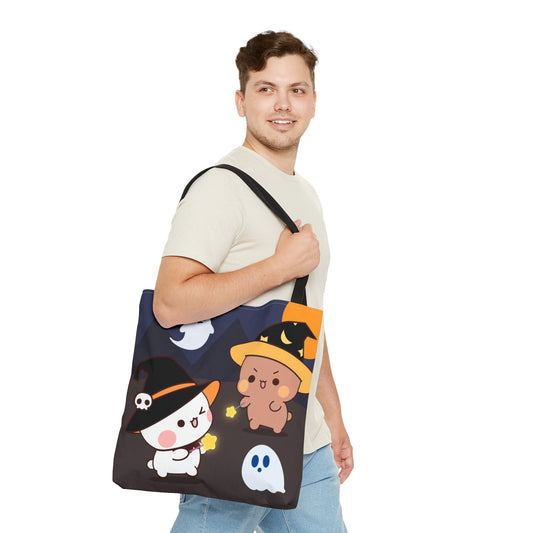 Halloween Dudu & Bubu Tote Bag - QuickClickShop