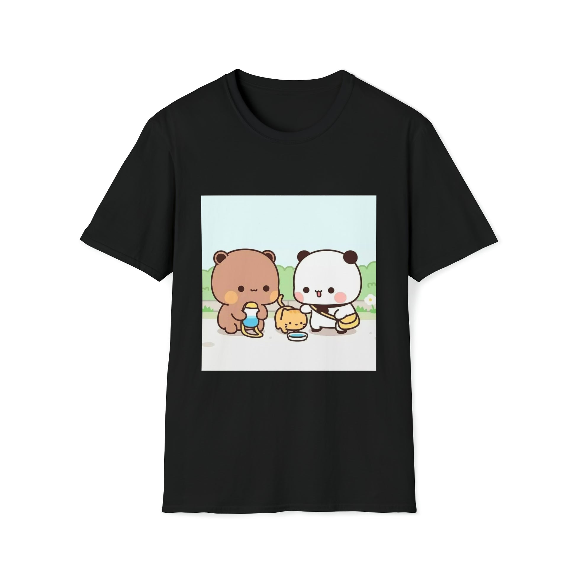 Dudu Bubu Feeding Cat T-Shirt - QuickClickShop