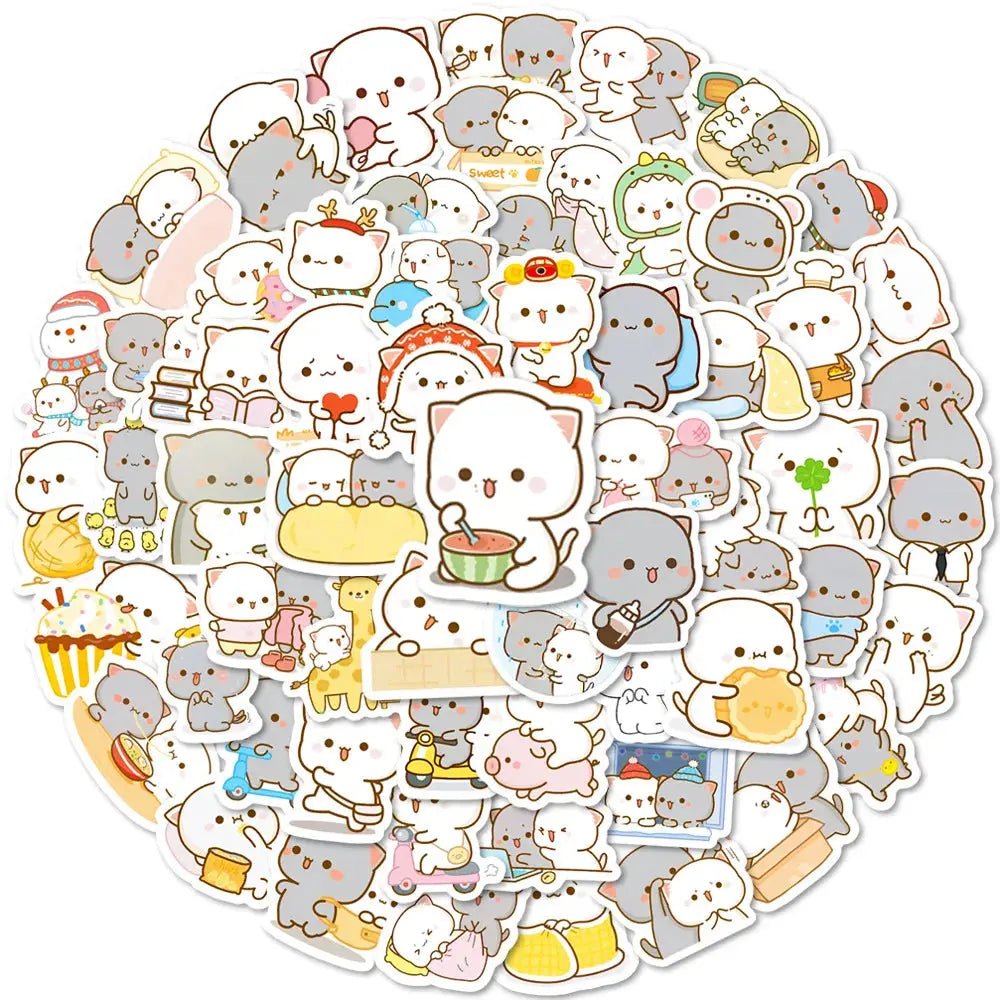 60PC Peach & Goma Sticker Set - DuduBubuShop.com