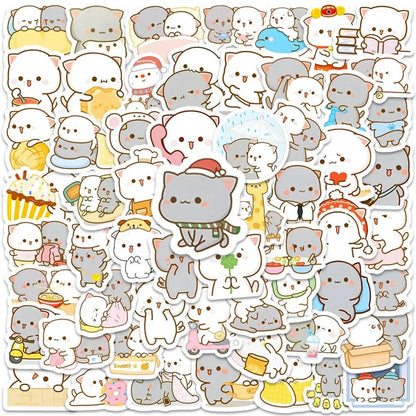 60PC Peach & Goma Sticker Set - DuduBubuShop.com