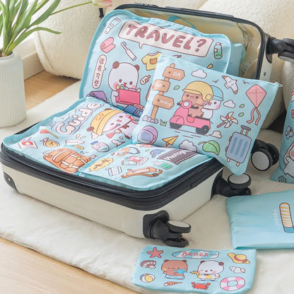 Dudu & Bubu Travel Storage Bag 7 Piece Set.