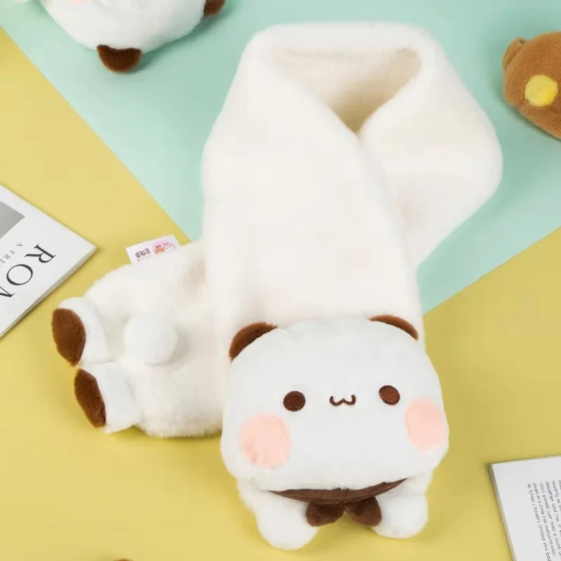 Couple Scarves Original Panda Bubu And Yier Scarf Cartoon Bear Doll Bubu & Dudu Winter Warm Scarf Warm Adorable Couple'S Gift