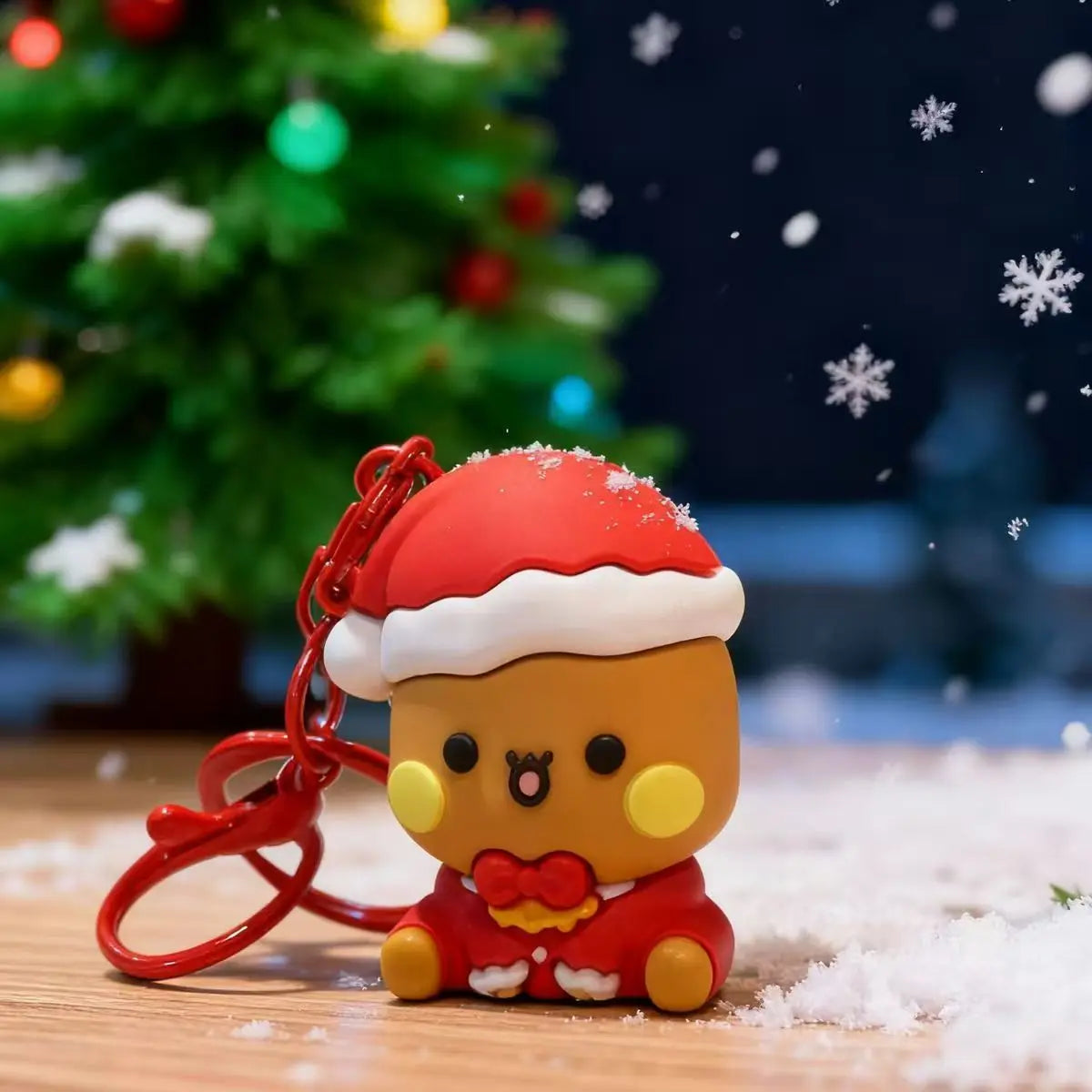 Bubu and Dudu Christmas Keychain Pair