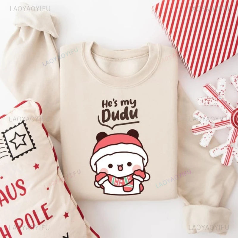 Christmas Bubu & Dudu Couple Sweatshirt – Cozy Holiday Matching Outfit