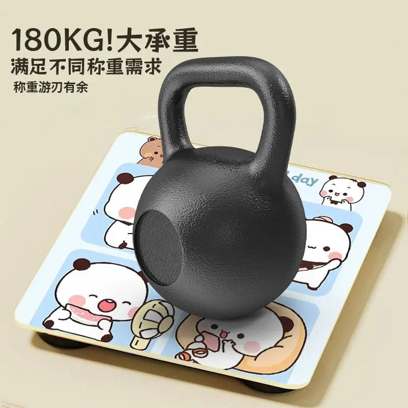 Household Digital Scale Panda Bubu And Yier Digital Scale Cute Bubu And Dudu Cartoon Weighing Scale Rechargeable Smart Display