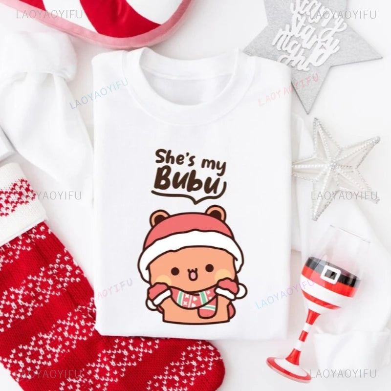 Christmas Bubu & Dudu Couple Sweatshirt – Cozy Holiday Matching Outfit