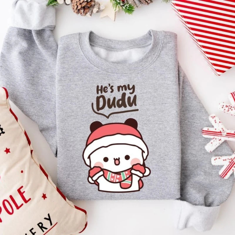 Christmas Bubu & Dudu Couple Sweatshirt – Cozy Holiday Matching Outfit