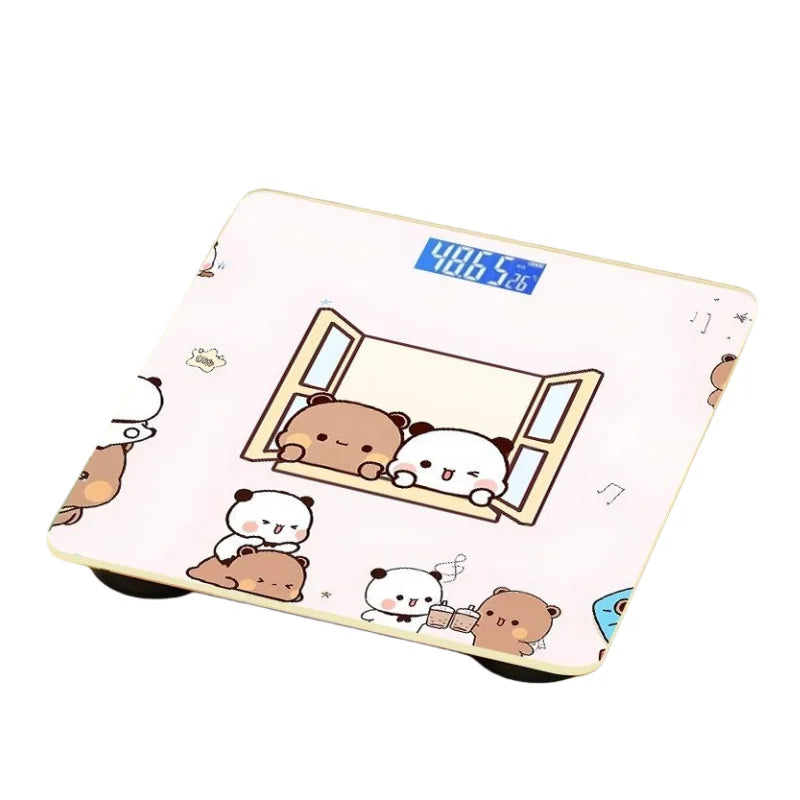 Household Digital Scale Panda Bubu And Yier Digital Scale Cute Bubu And Dudu Cartoon Weighing Scale Rechargeable Smart Display