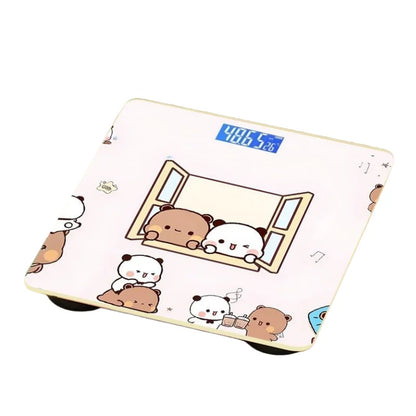Household Digital Scale Panda Bubu And Yier Digital Scale Cute Bubu And Dudu Cartoon Weighing Scale Rechargeable Smart Display