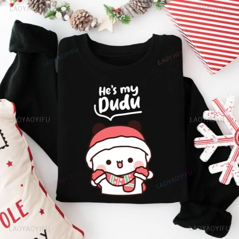 Christmas Bubu & Dudu Couple Sweatshirt – Cozy Holiday Matching Outfit