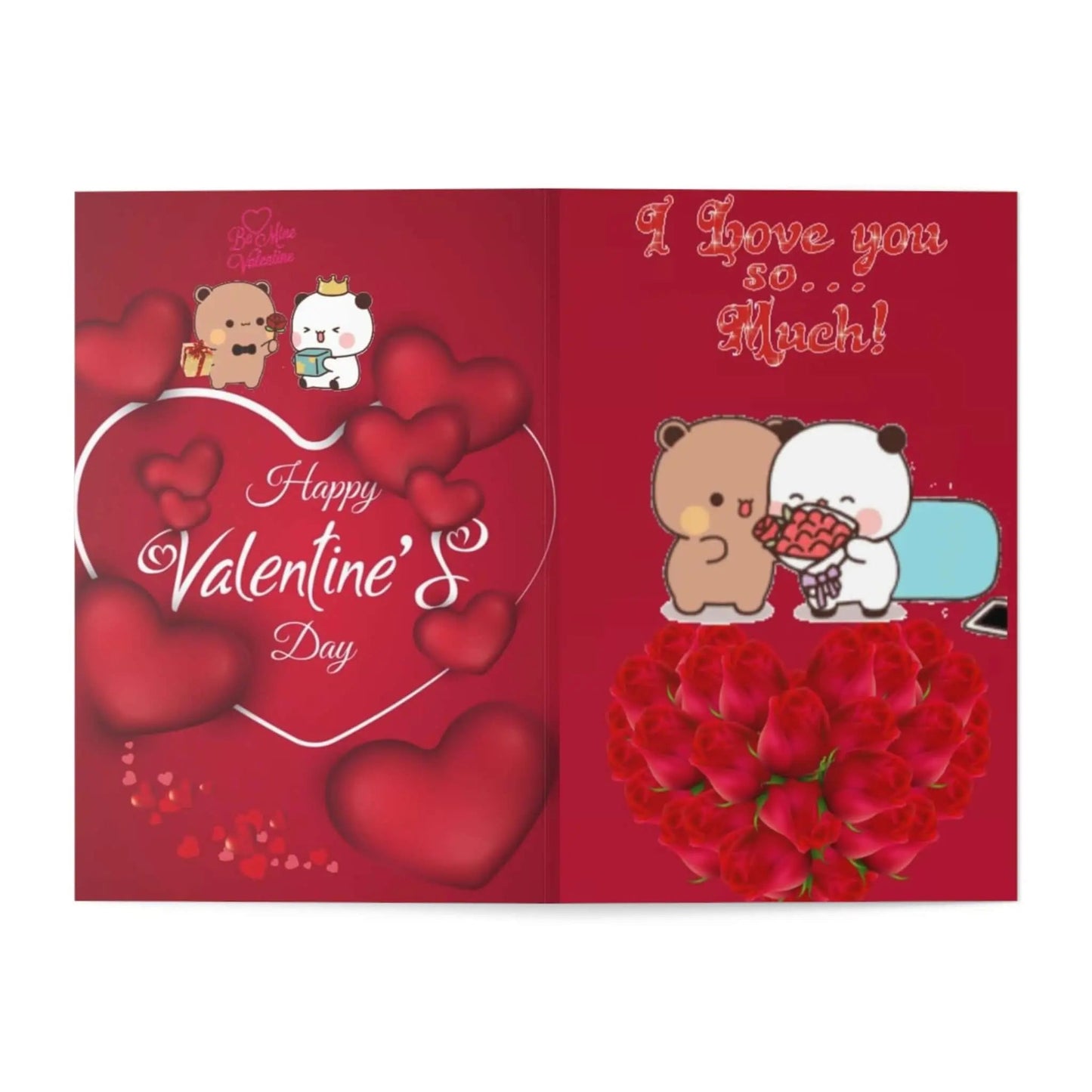 Bubu and Dudu Happy valentine's card - DuduBubuShop.com