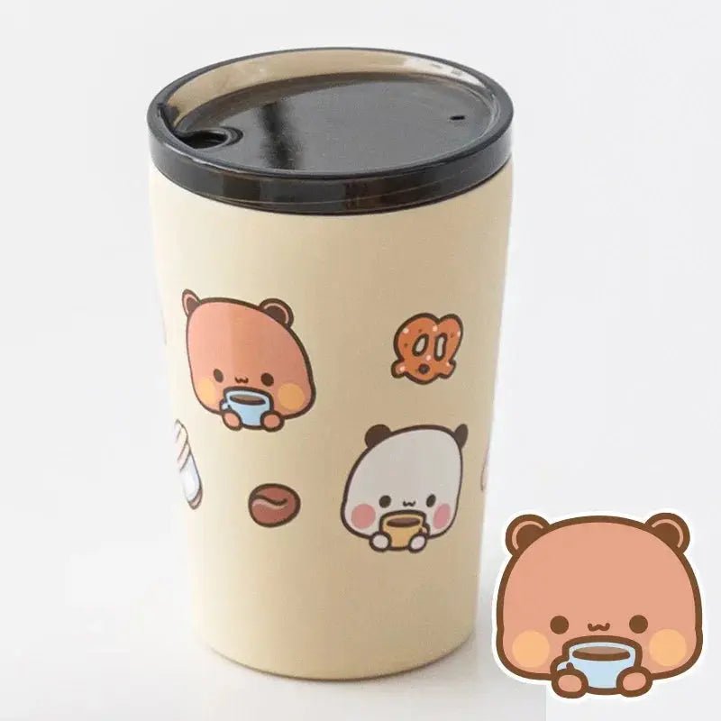Cute Stainless steel Dudu and Bubu Peach and Goma Bottles and Cups - DuduBubuShop.com